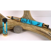 Turquoise Classic Elite Rollerball Pen