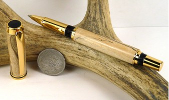 Spalted Maple Jr Gentleman Rollerball Pen