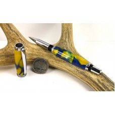 Blue Gold Swirl Jr Gentleman Rollerball Pen