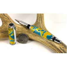 Blue Yellow Swirl Jr Gentleman Rollerball Pen