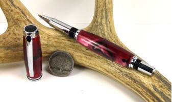 Burgundy Marble Jr Gentleman Rollerball Pen