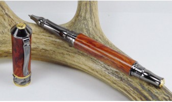 Amboyna Burl Nouveau Sceptre Rollerball Pen