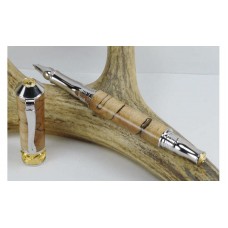 Spalted Maple Nouveau Sceptre Rollerball Pen