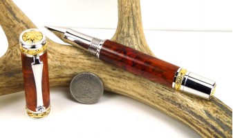 Amboyna Burl Majestic Rollerball Pen