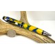 Blue Gold Swirl Cigar Pen