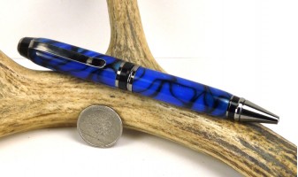 Blue Marble Cigar Pen