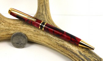 Burgundy Marble Elegant American Pen