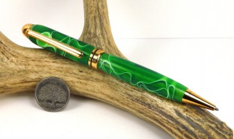 Emerald Water Euro Pen