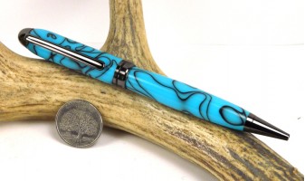 Turquoise Euro Pen