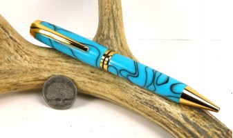 Turquoise Jr Gentleman Twist Pen