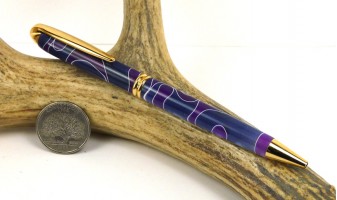 Blue Purple Swirl Presidential Pen