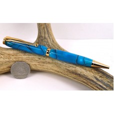 Persian Blue Slimline Pen