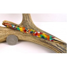 Rainbow Confetti Slimline Pen