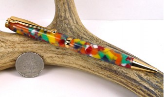 Rainbow Confetti Slimline Pen