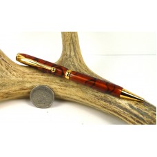 Bronze Marble Slimline Pen