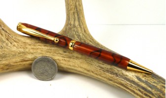 Bronze Marble Slimline Pen