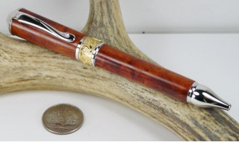 Amboyna Burl Nouveau Sceptre Twist Pen