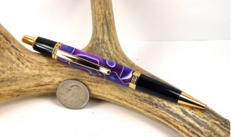Blue Purple Swirl Sierra Click Pen