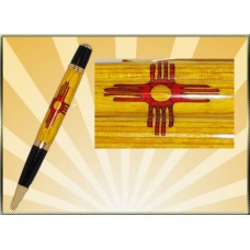 New Mexico Flag Inlay Pen
