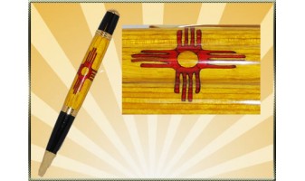 New Mexico Flag Inlay Pen