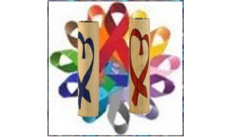 Awareness Support Ribbon Inlay Pen