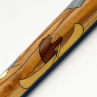 Canoeing Bear Inlay Pen