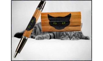 Cat Inlay Pen