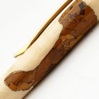 Golden Retriever Inlay Pen