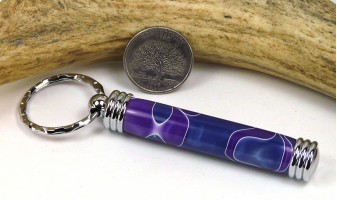 Blue Purple Swirl Toothpick Holder