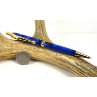 Blue Marble Slimline Pencil
