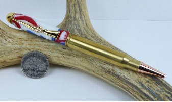 4th of July Camo 30-06 Rifle Cartridge Pen