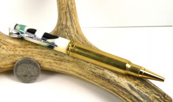 Nuevo Camo .338 Winchester magnum Rifle Cartridge Pen