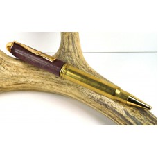 PurpleHeart .338 Winchester magnum Rifle Cartridge Pen