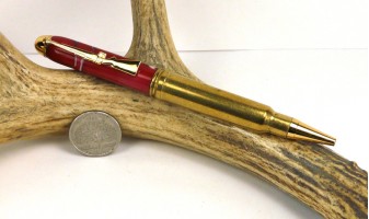 4th of July Camo .338 Winchester magnum Rifle Cartridge Pen