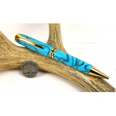 Turquoise Jr Gentleman Twist Pen