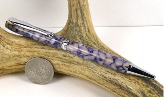 Purple Pebble Slimline Pen