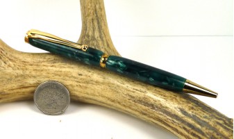 Green Fleck Slimline Pen