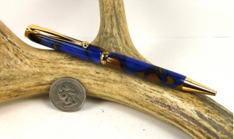 Kings Blue Slimline Pen